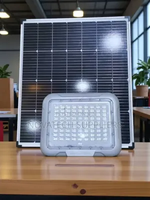 SFL 500w Blue Carbon Solar Flood Light for Security Compounds