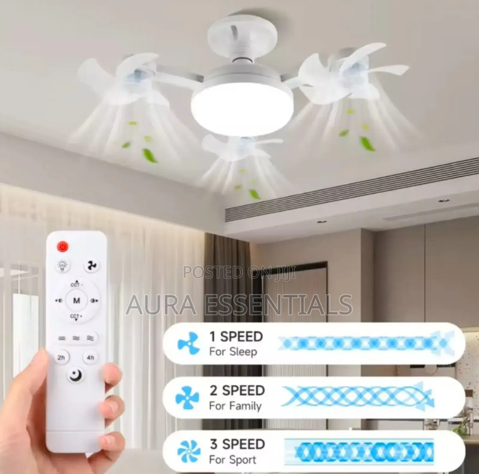 F3 Fan Light Ceiling Light With an Integrated Fan
