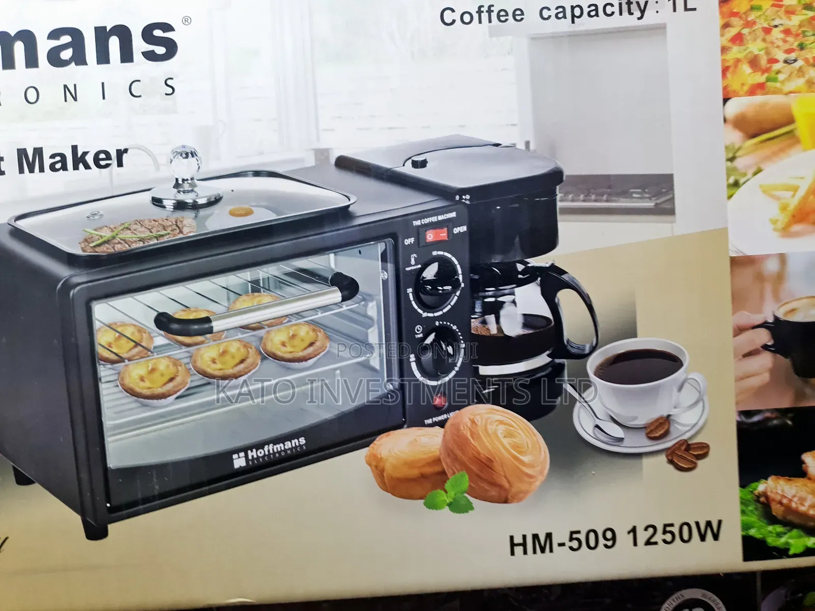 3 In 1 Breakfast Maker Oven 12l Capacity
