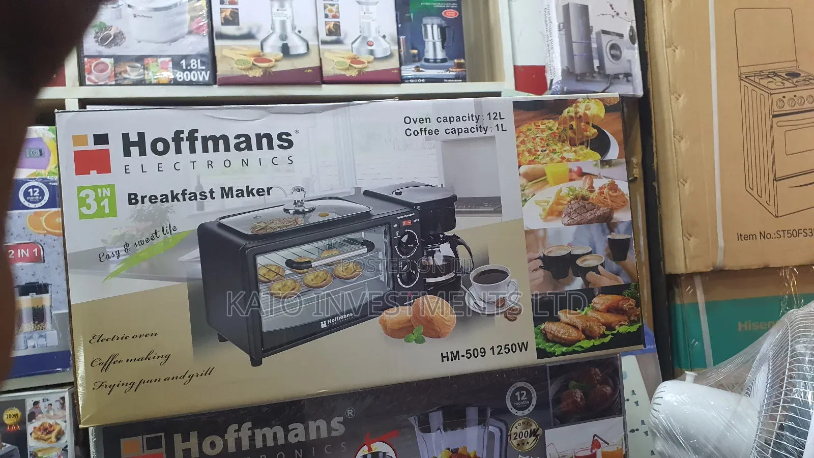 3 In 1 Breakfast Maker Oven 12l Capacity