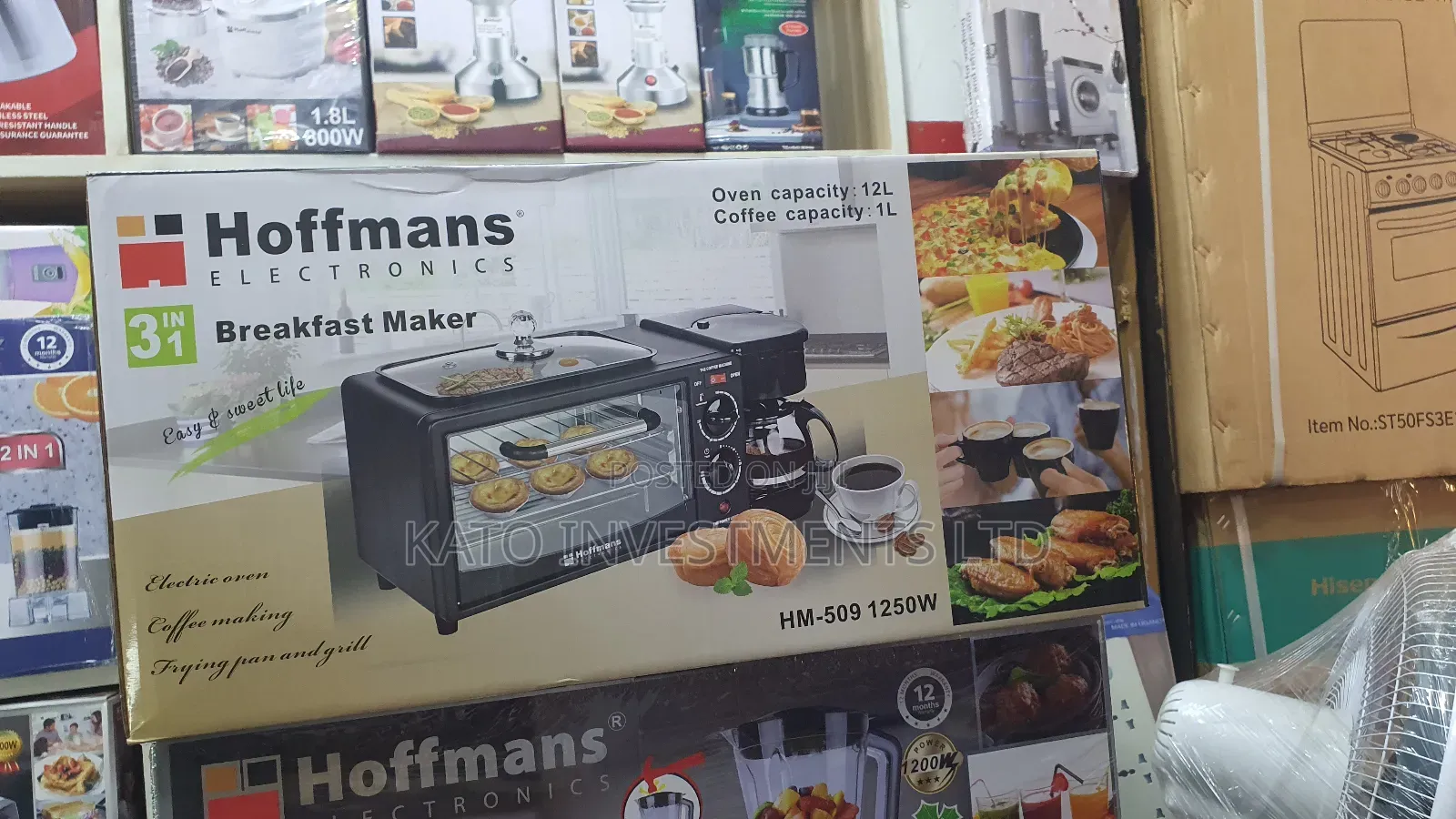 3 In 1 Breakfast Maker Oven 12l Capacity