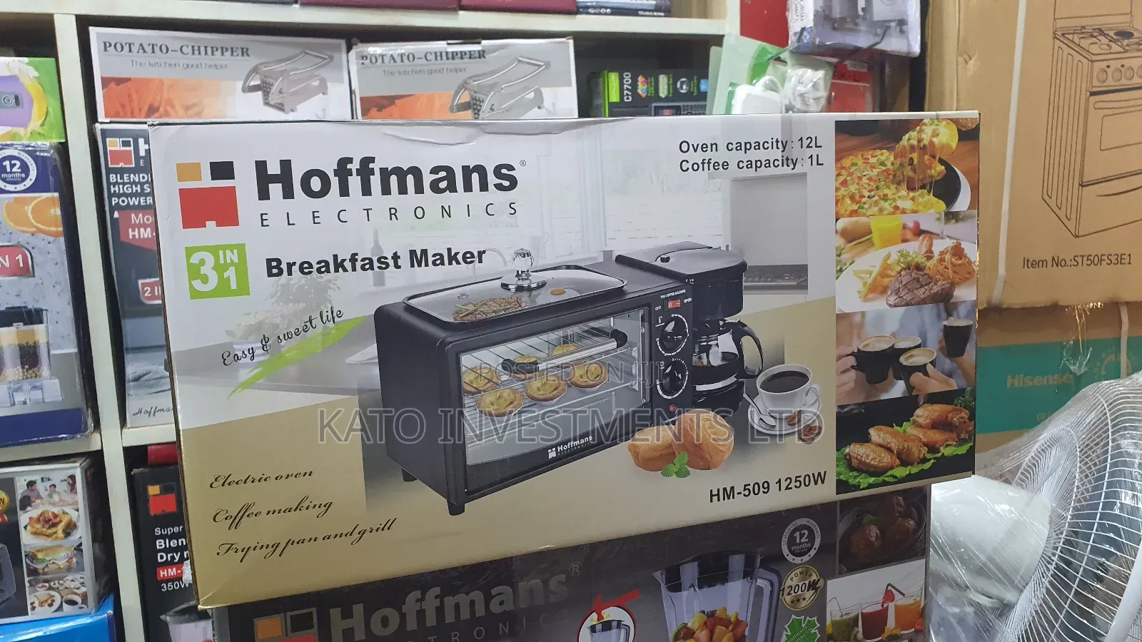 3 In 1 Breakfast Maker Oven 12l Capacity