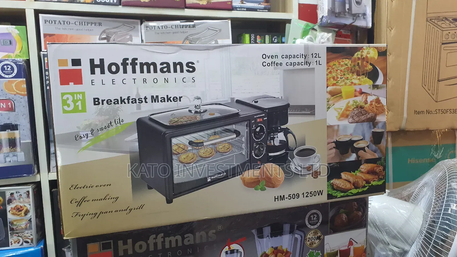 3 In 1 Breakfast Maker Oven 12l Capacity