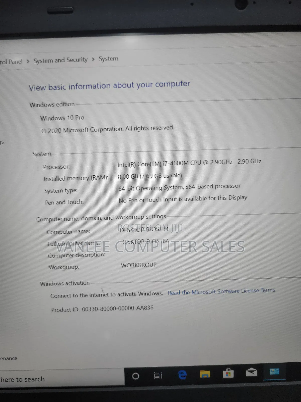 Laptop Lenovo ThinkPad T440p 8GB Intel Core I7 HDD 500GB