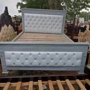 Gray and White 5 X6 Standard Bed
