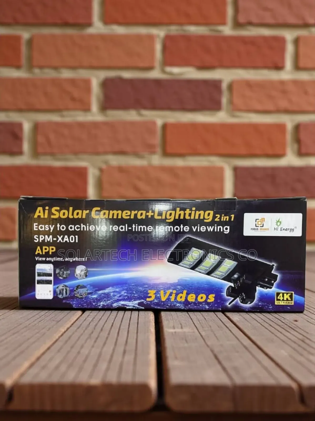 Hi Energy Solar Flood Light With Camera Monitoring