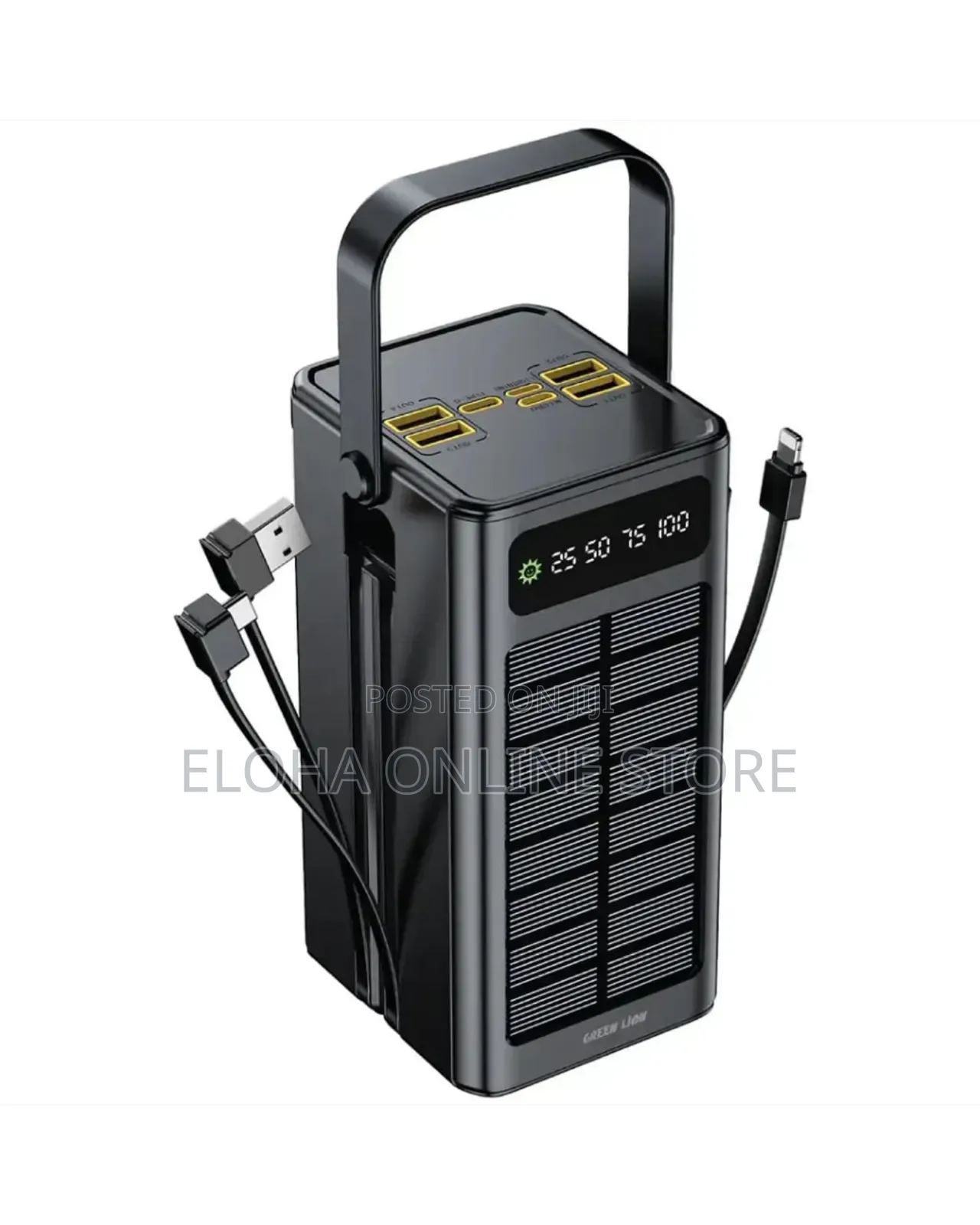 Green Lion Solar X 60000mah Power Bank Pd 20w - Black