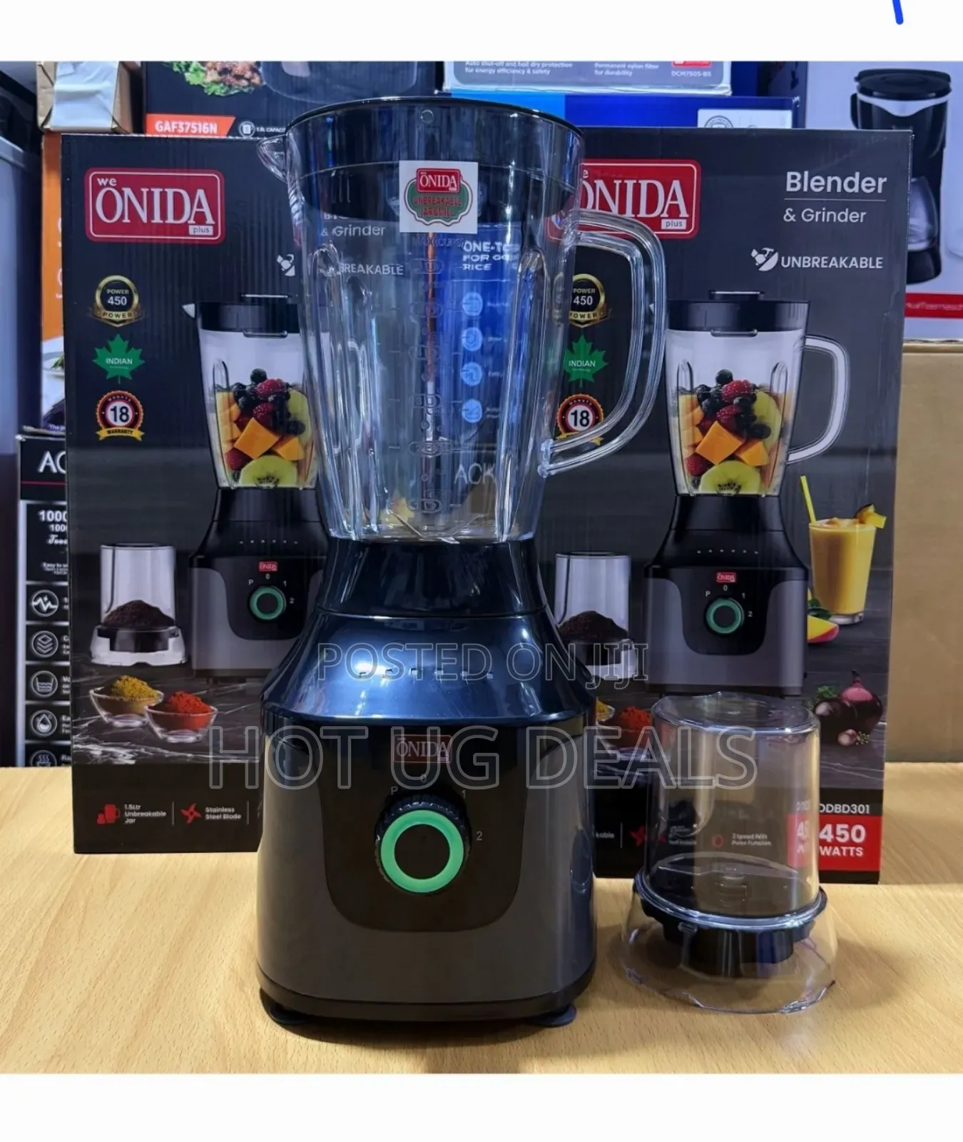 Onida Plus 2 In 1 Electric Juice Blender With Grinder