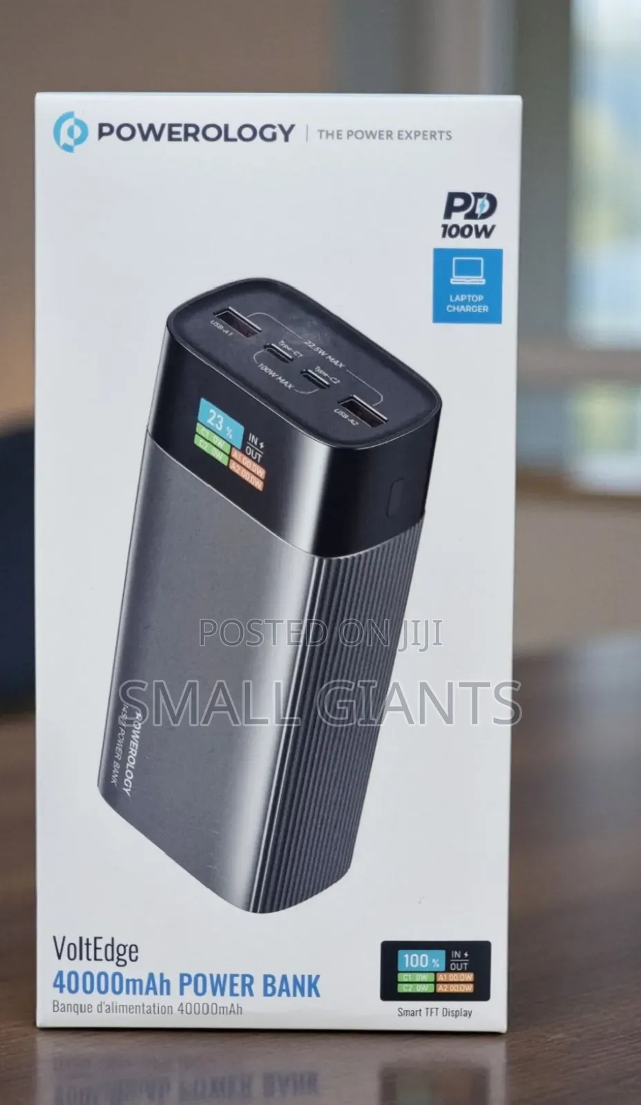 Powerology Voltedge 40000mah Power Bank 100w Pd