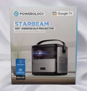Powerology Starbeam 100" Google DLP Rechargeable Projector - Black