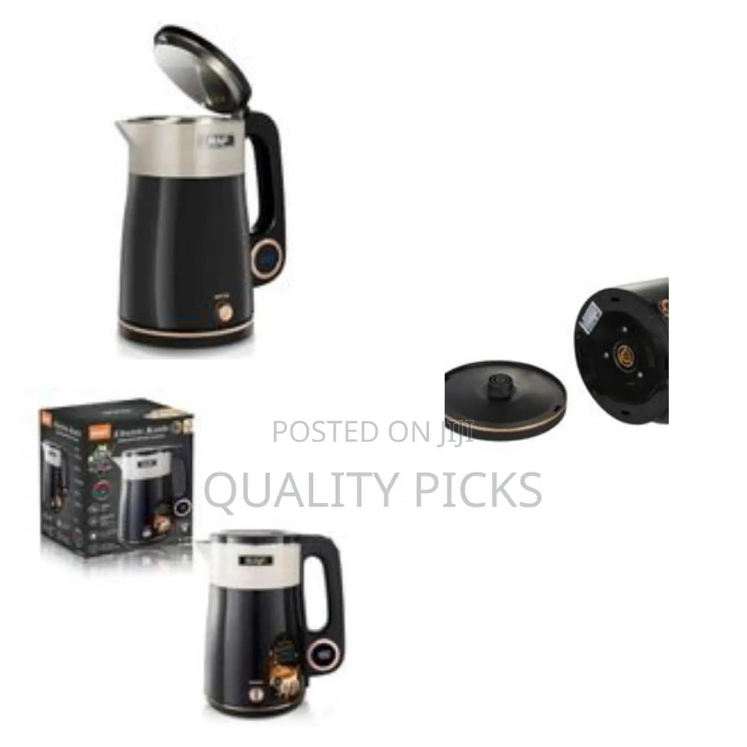 Raf Intelligent Multi-Function Glass Electric Kettle - Multicolor