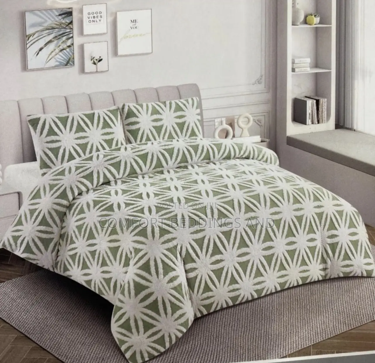 Tufted Bedcover Green