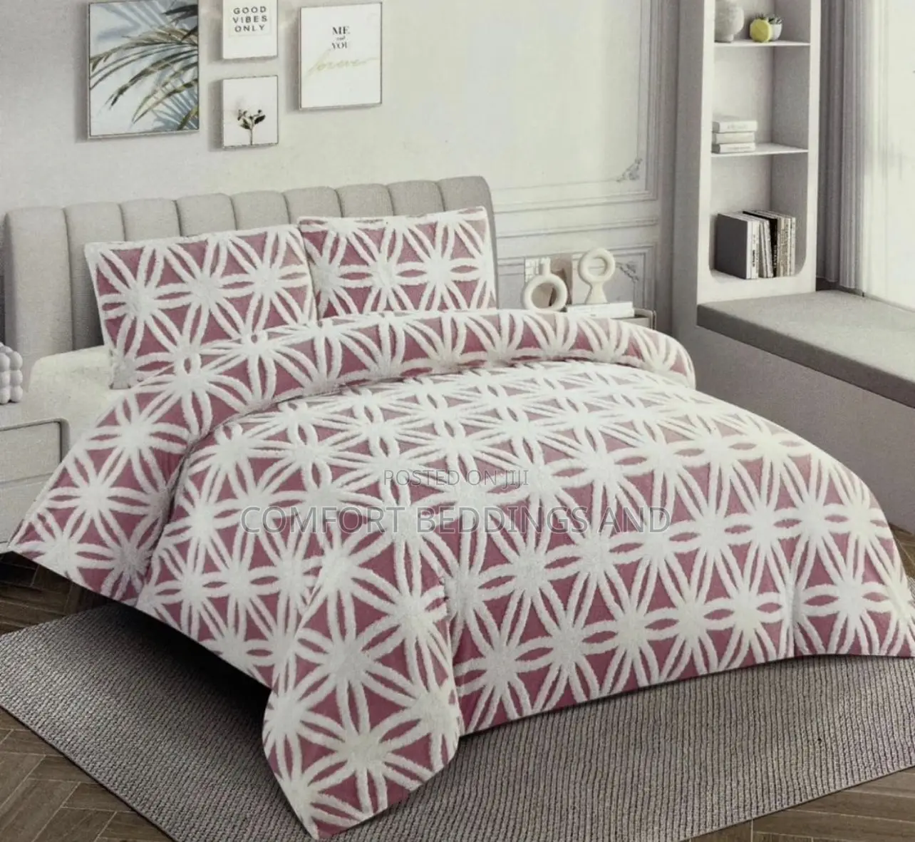 Tufted Bedcover Pink
