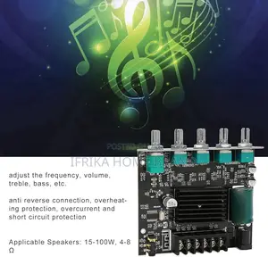 Zk-Mt21 2.1 Channel Bluetooth Audio Amplifier Module