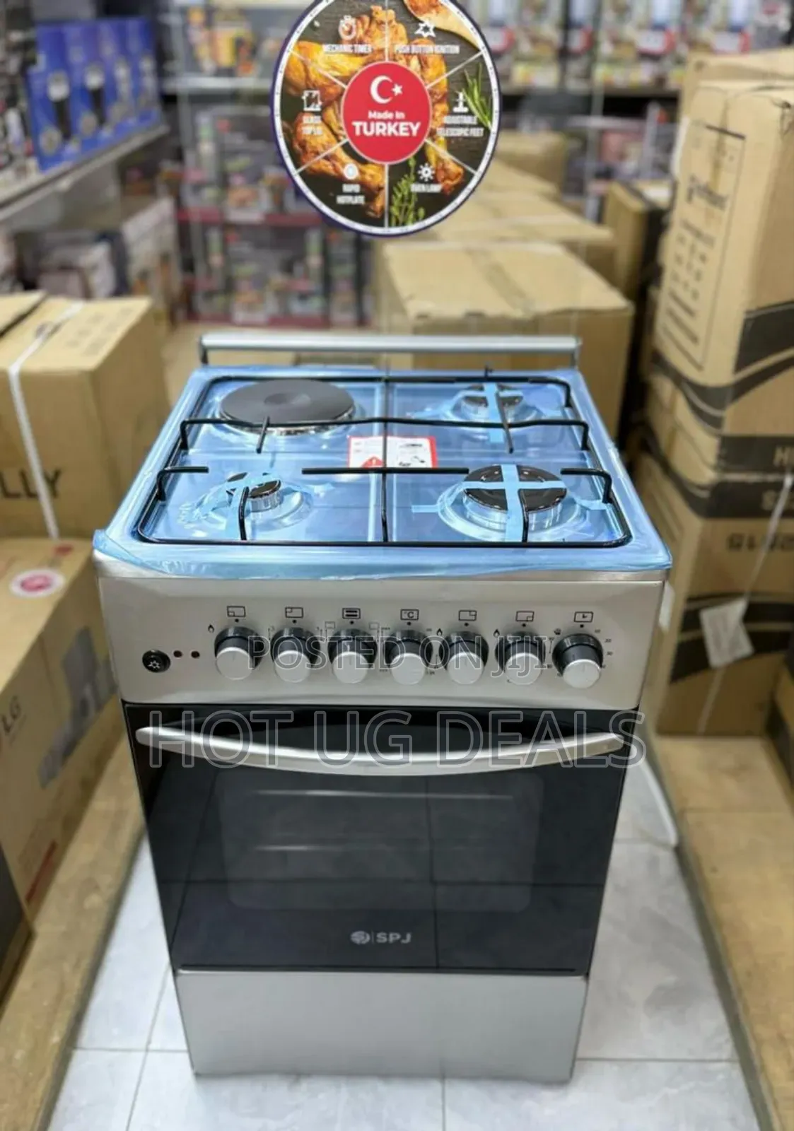 Spj 50 X 50cm 3 Gas + 1 Electric Premium Cooker With Electric Oven