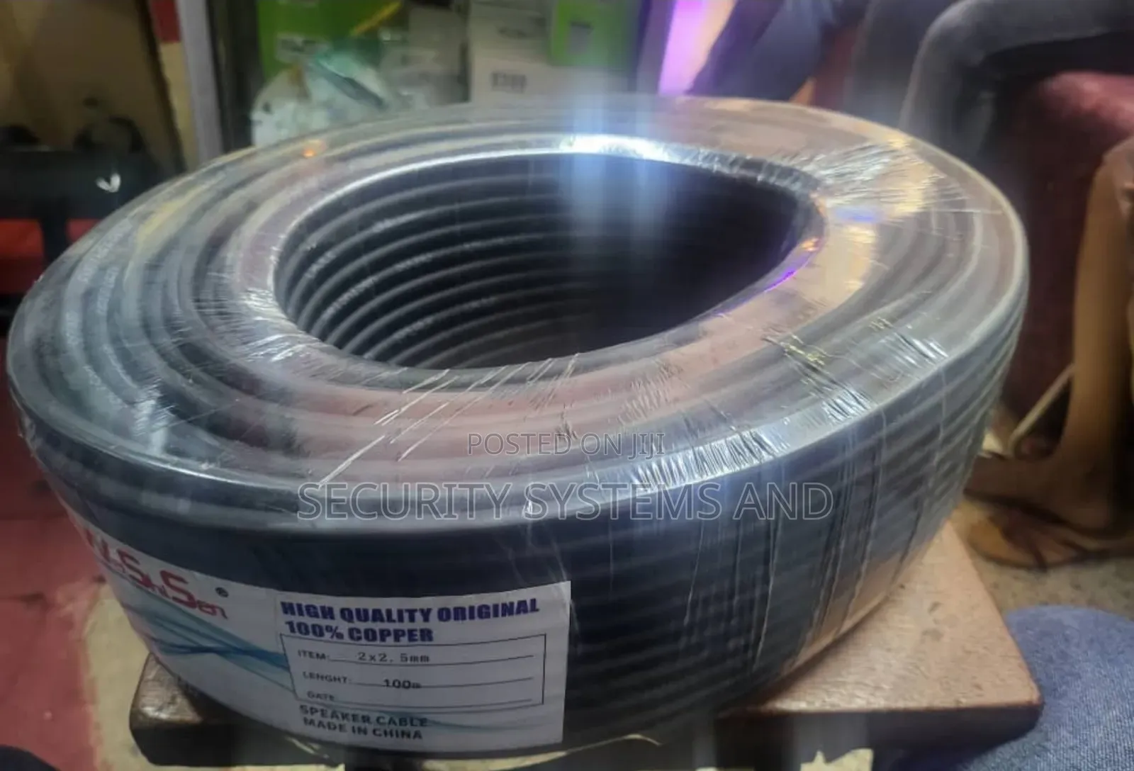 Speaker Cable 2.5m 2 Core a Roll of 100 Meters