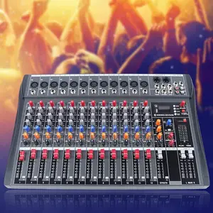 Professional Dj Audio Mixer, 16 Channel Audio Mixer, Bluetooth Sound