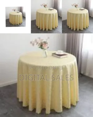 Elegant 3-Metre Round Tablecloth