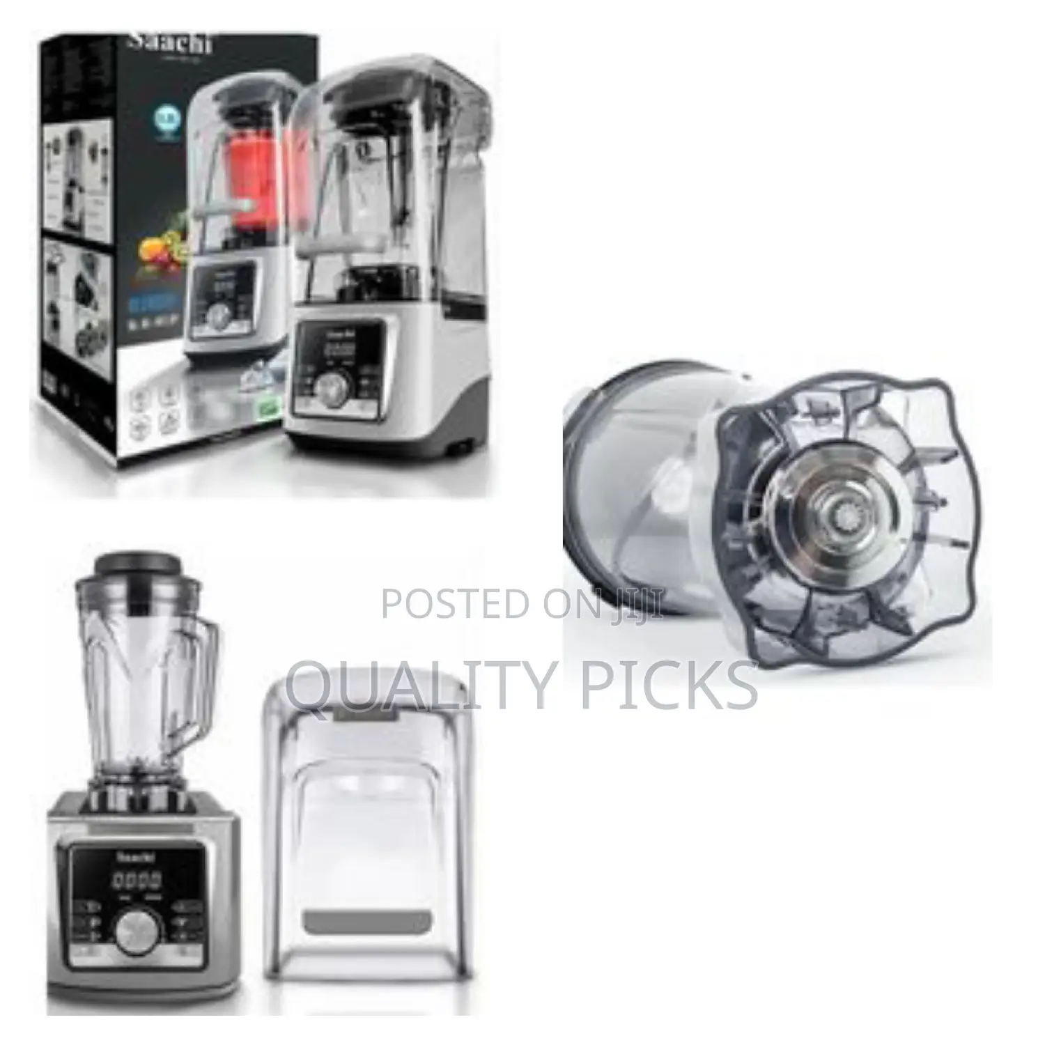 Saachi Commercial 4l Silent Blender With Ice Crusher - Clear