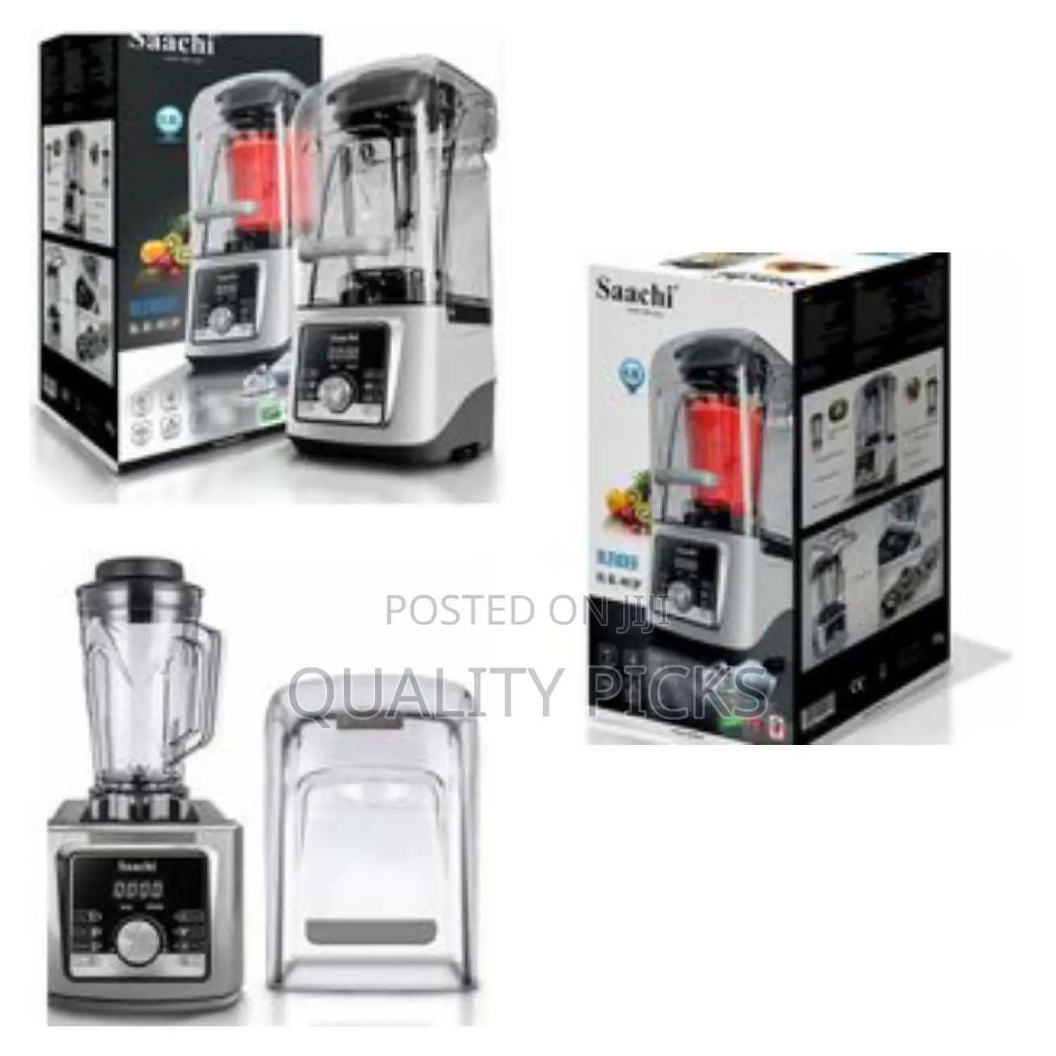Saachi Commercial 4l Silent Blender With Ice Crusher - Clear