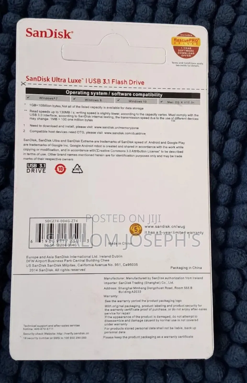 4gb Sandisk Usb Flash Drive