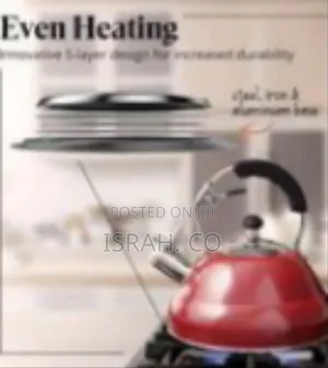 Premium Stainless Steel Whistling Stovetop Kettle With Tea Infuser,