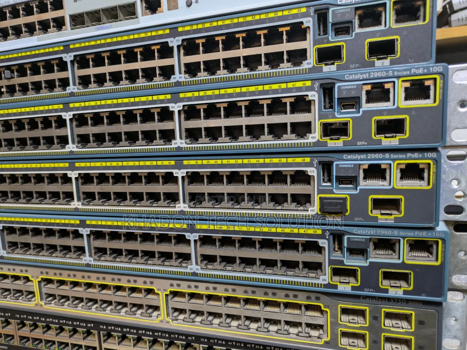 Cisco Catalyst 2960-S Series 48-Port Switches Poe+ 10g Sfp+ Uplinks