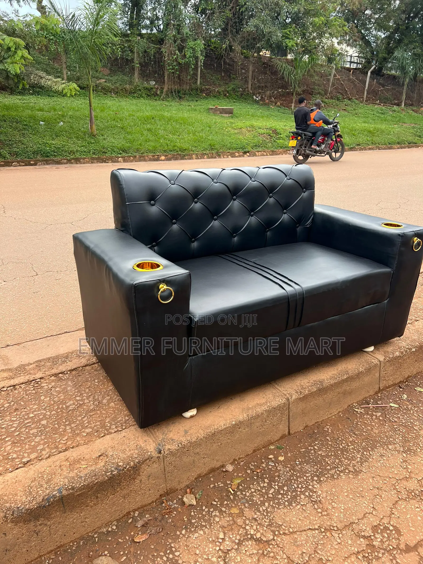 2-Seater Leathered Sofaset