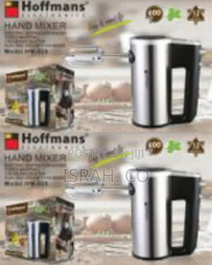Hoffmans Hm-929 Electric 600w Hand Mixer With Double Rod Design