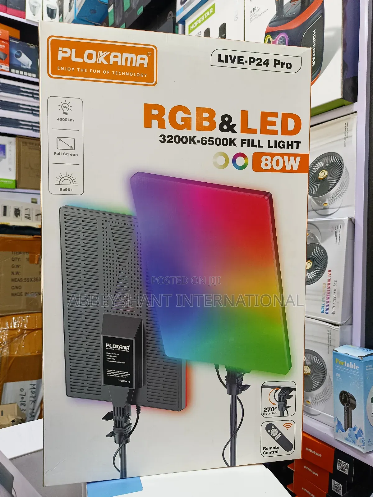 Plokama Live-P24 Video Light Pro RGB Led 80w Fill Light.