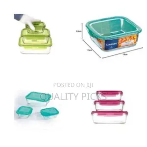 3 Layer Food Storage Fridge Container Boxes- Multicolor