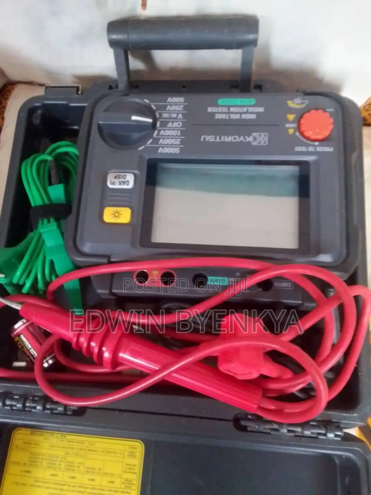 Kyoritsu Digital High Voltage Insulation Tester Resistance Meter 5000v
