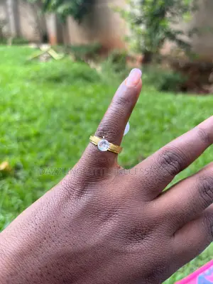 Denise Stainless Steel Engagement/Promise - Size 16 (Gold)