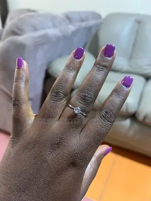 Elle Stainless Steel Engagement/Promise Ring - Size 19 (Silver)