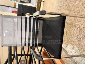 Black and White Visitors Chair