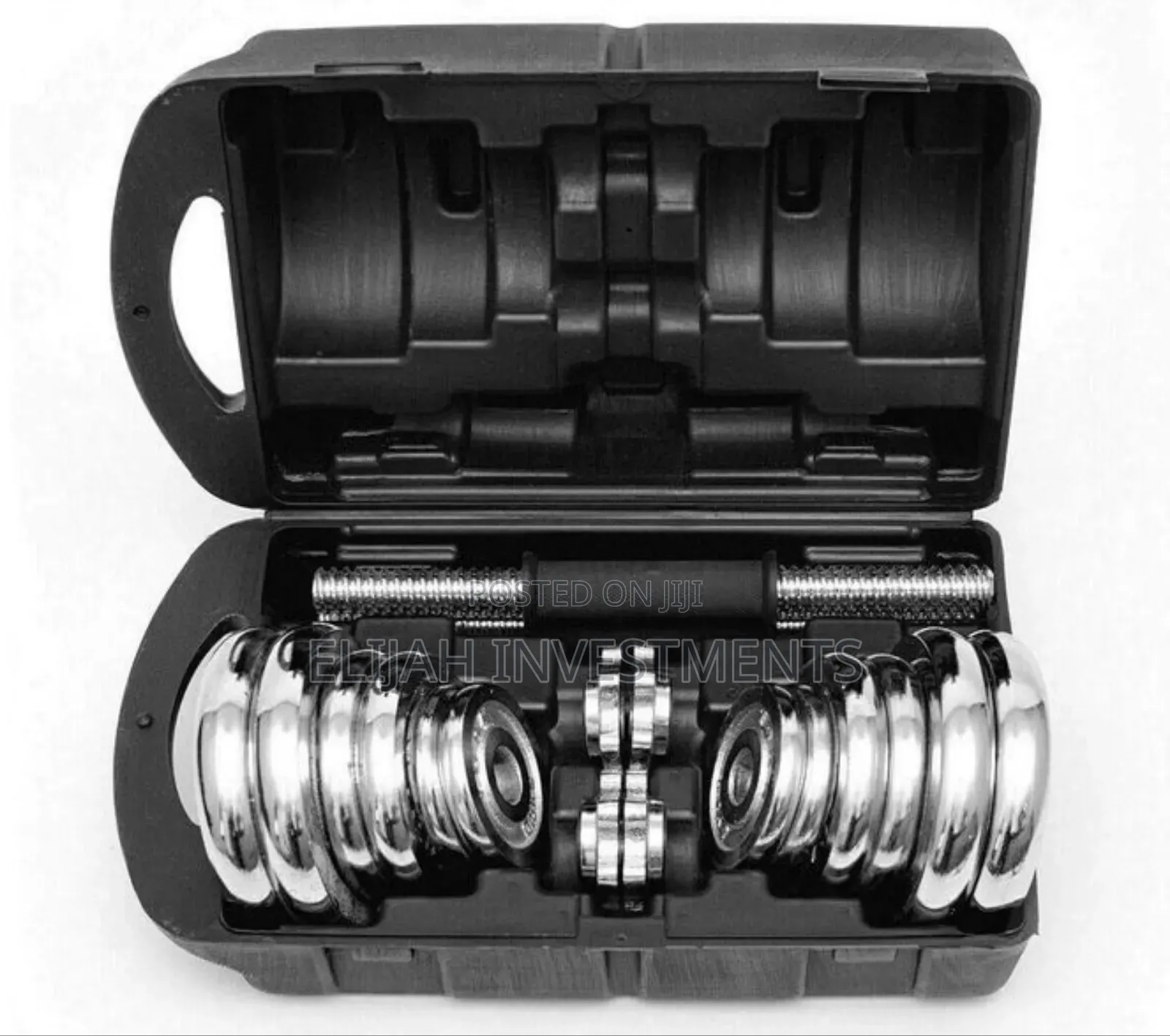 15kg Chrome Adjustable Durable Pure Iron Plated Weight Dumbells