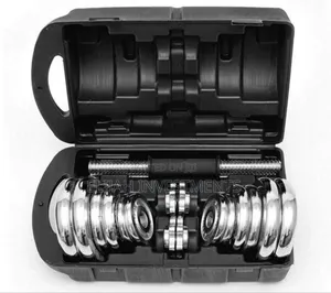 15kg Chrome Adjustable Durable Pure Iron Plated Weight Dumbells