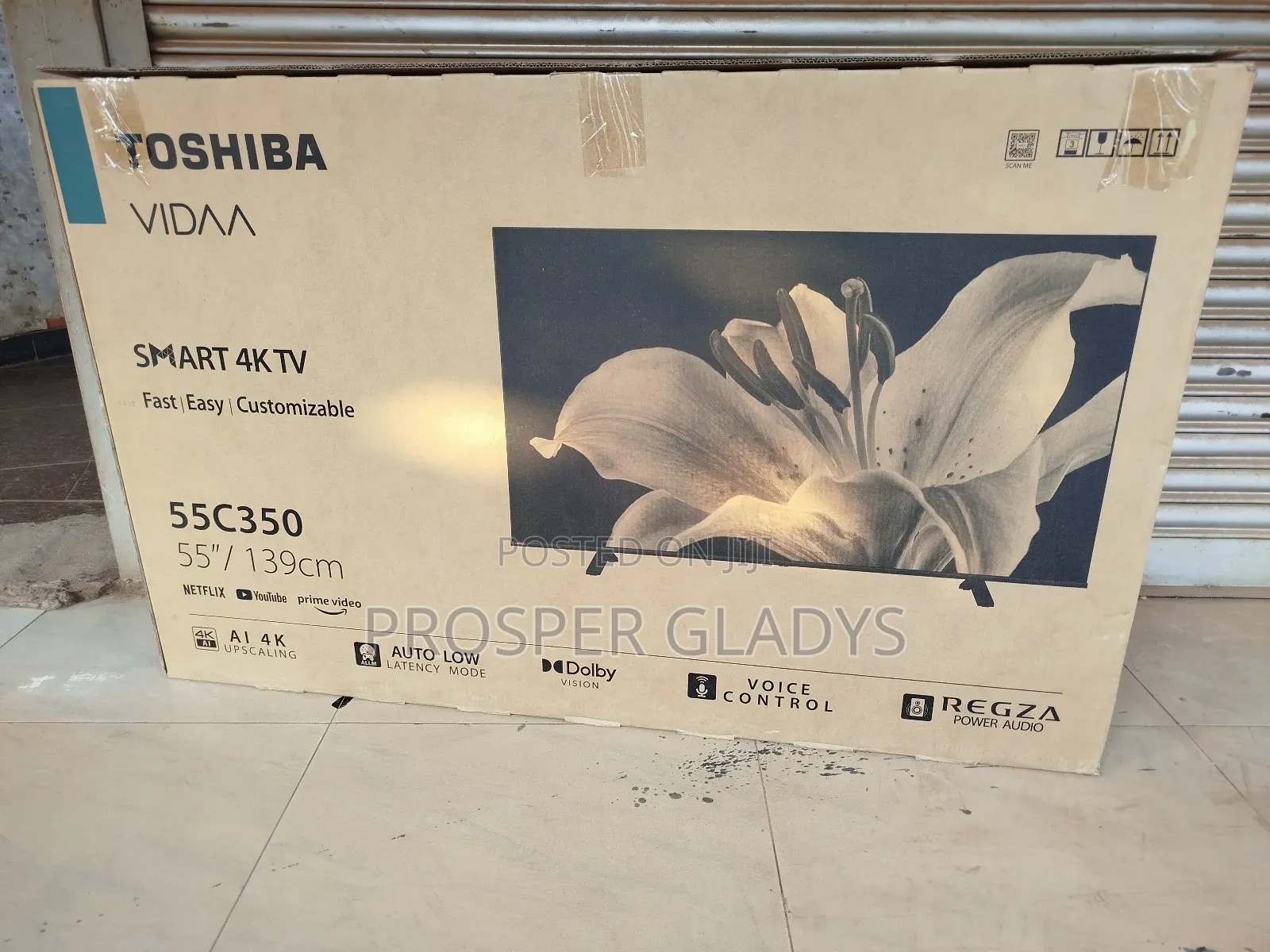 Toshiba 55 Smart Vida Digital Flat Screen Flameless.