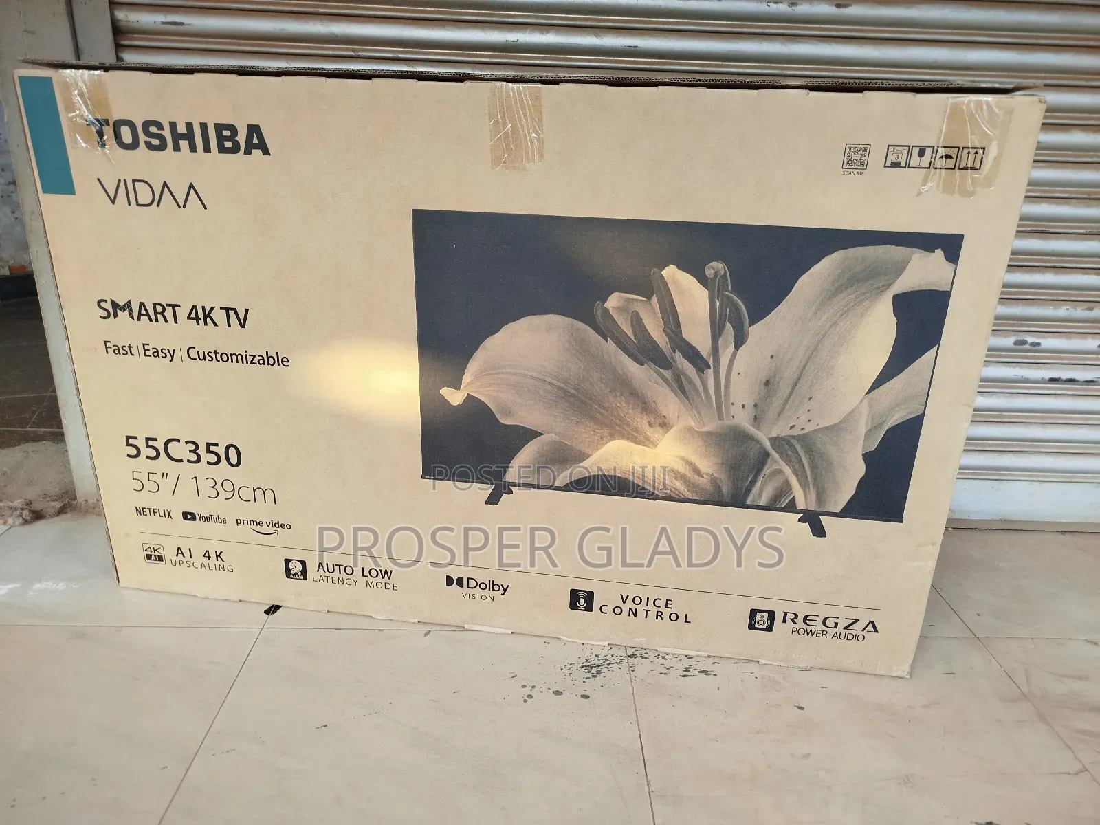 Toshiba 55 Smart Vida Digital Flat Screen Flameless.