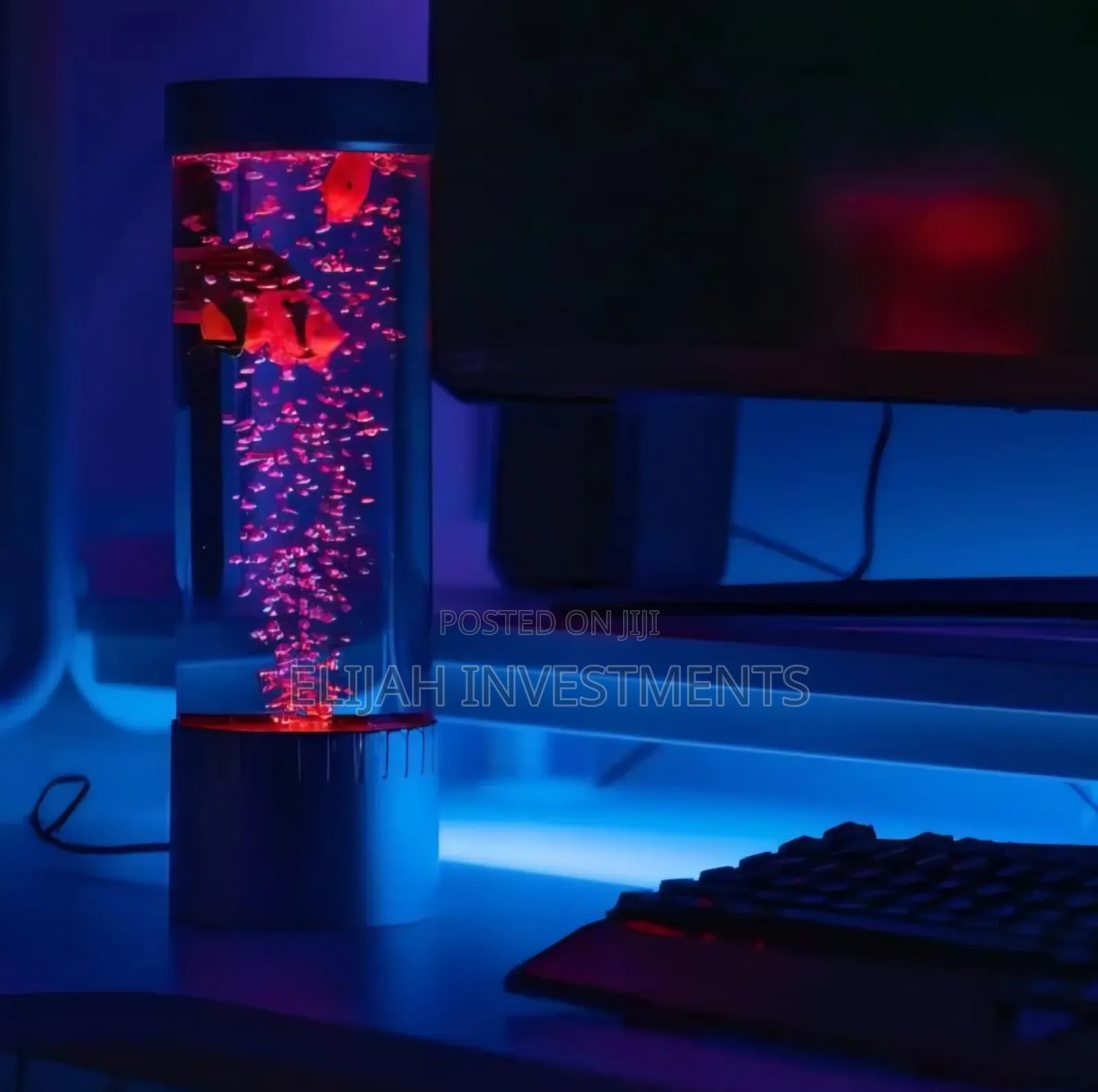 Bubble Tower Fish Lamp Bedside