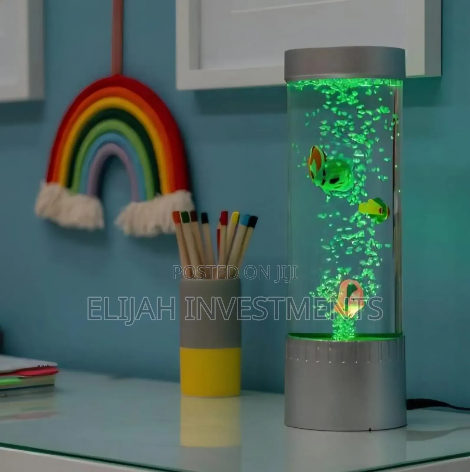 Bubble Tower Fish Lamp Bedside