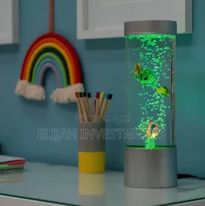 Bubble Tower Fish Lamp Bedside