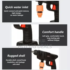 Rechargeable Pressure Car Washer, Cordless Sprayer With 2 Batteries