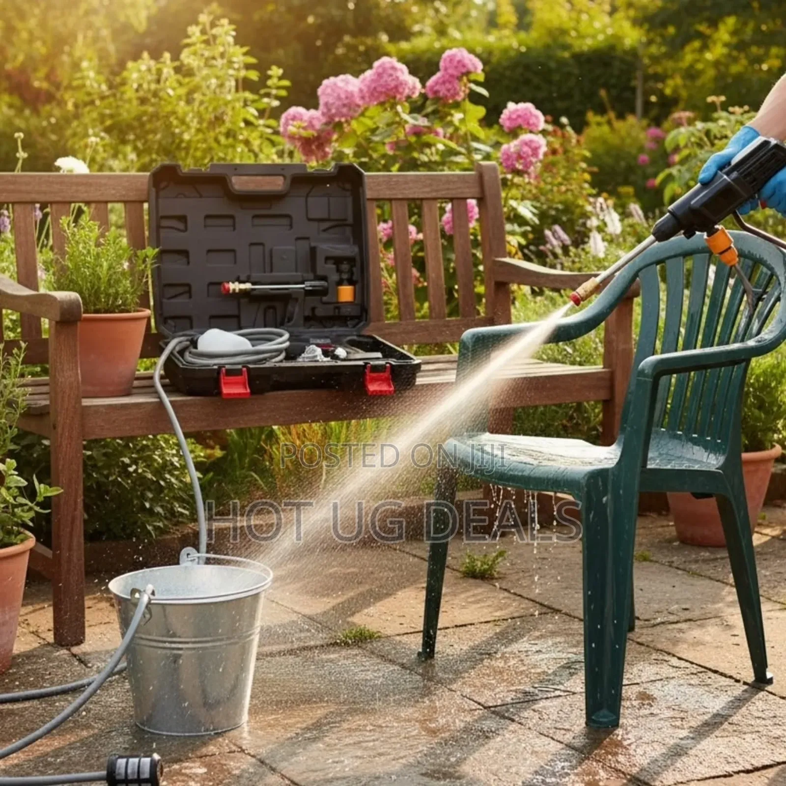 Wireless Car Wash Gun Cordless High Pressure Washer Gun With Battery