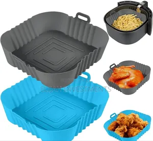 2 Pack of Squre Air Fryer Silicone Liners