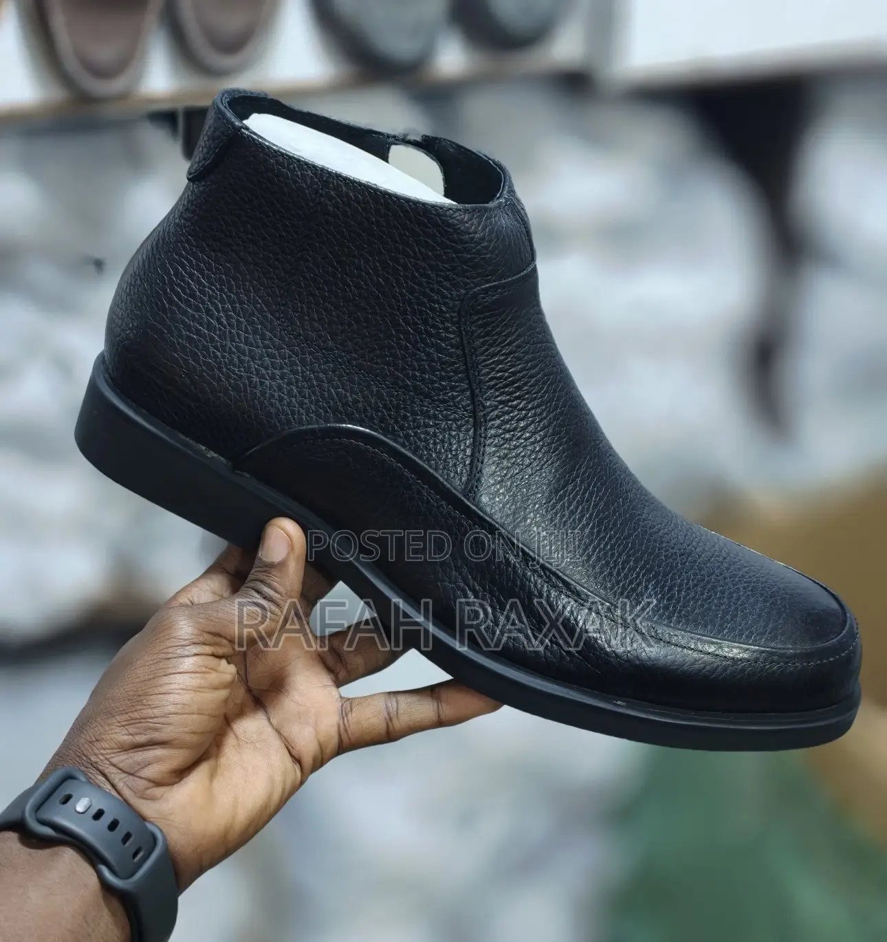 Original Men’S Black Clarks Formal/Gentle Laceless Leather Boots
