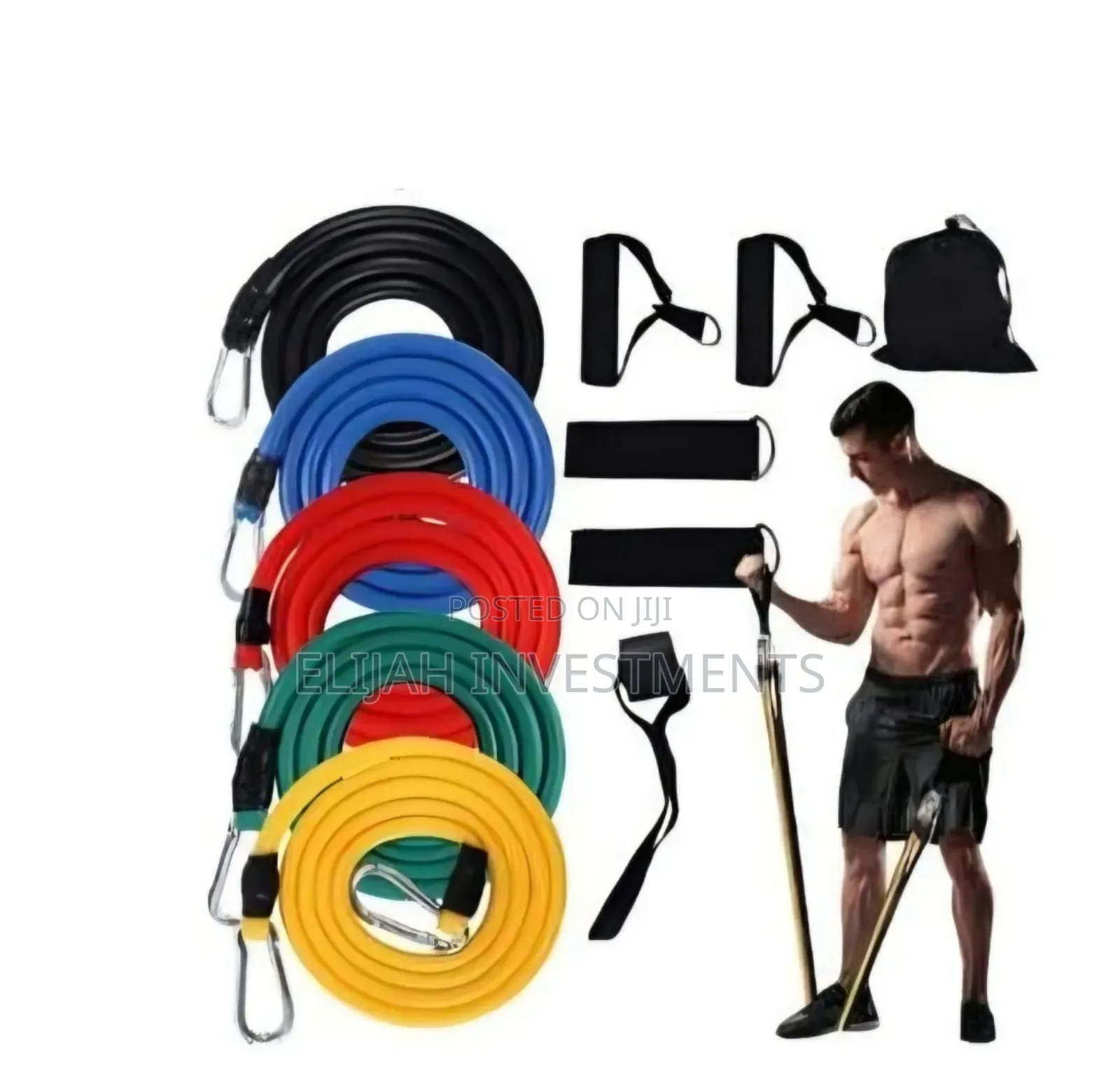 Resistance Bands Set - 11pc, Exercise Bands for Men/Women