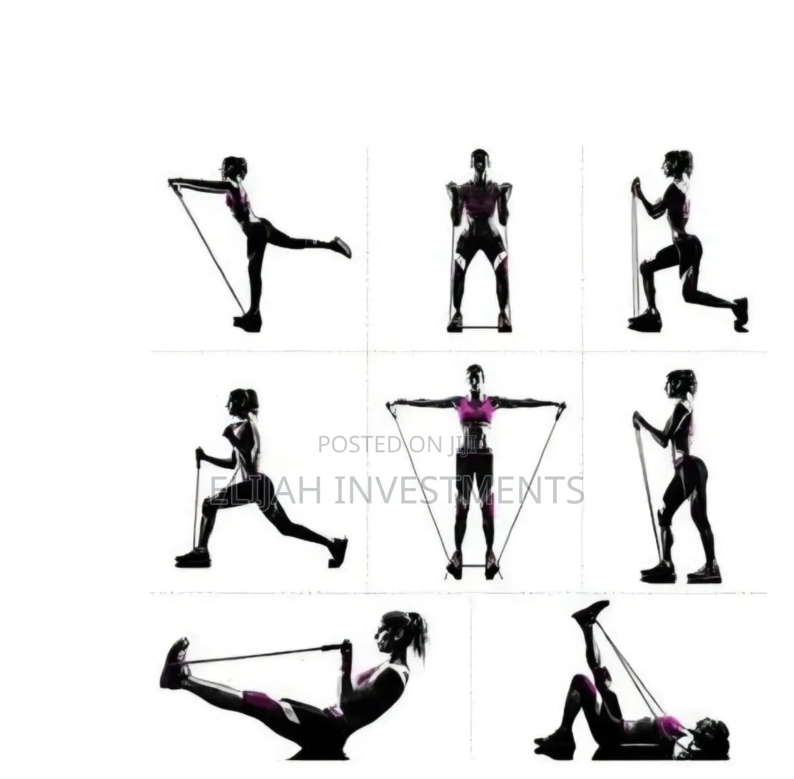 Resistance Bands Set - 11pc, Exercise Bands for Men/Women