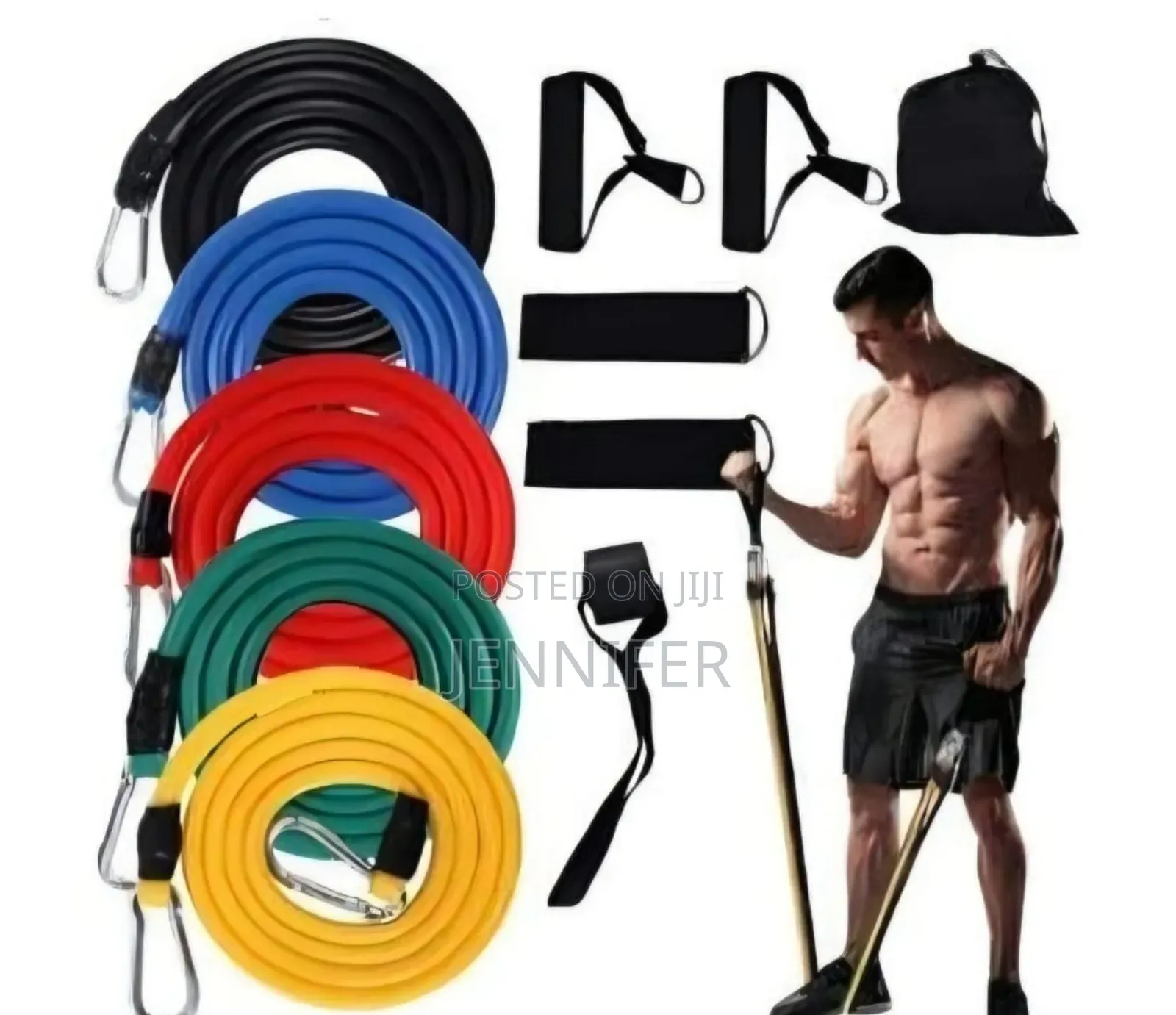 Resistance Bands Set - 11pc, Exercise Bands for Men/Women