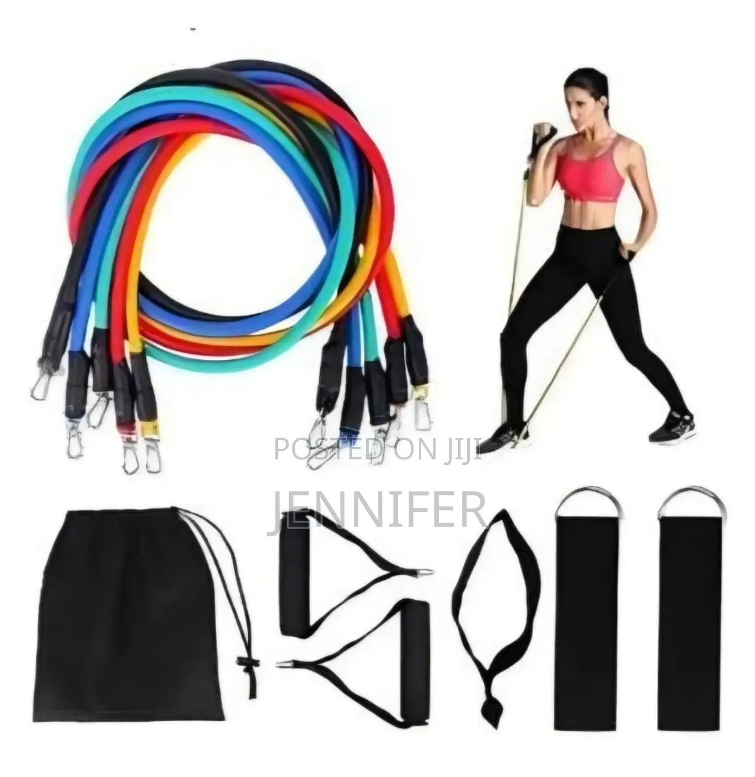 Resistance Bands Set - 11pc, Exercise Bands for Men/Women